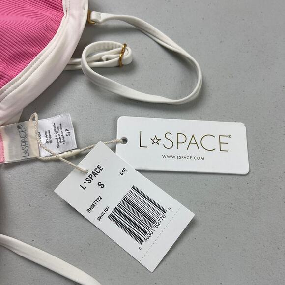 L*Sapce Ribbed Maya Bikini Top Small - Picture 6 of 9